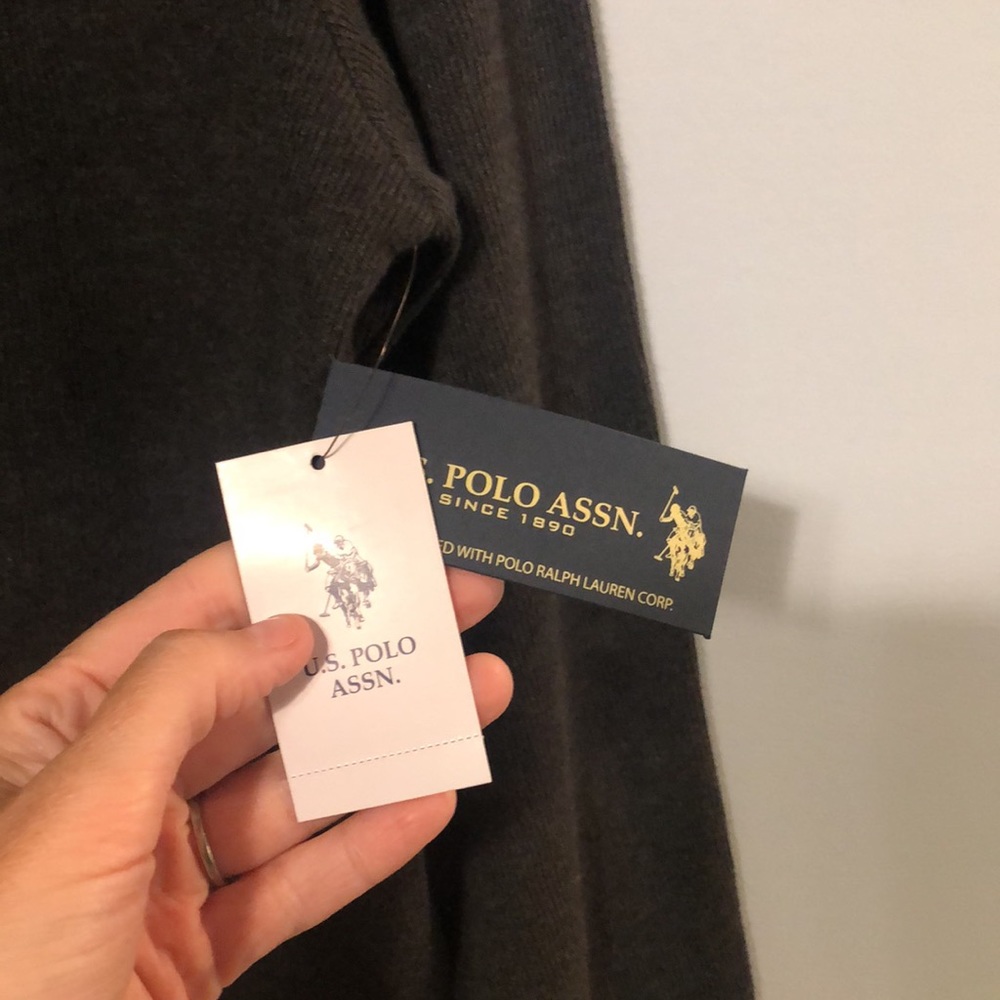 U.S. Polo Assn size small 1/4 zip flatback - Picture 7 of 14